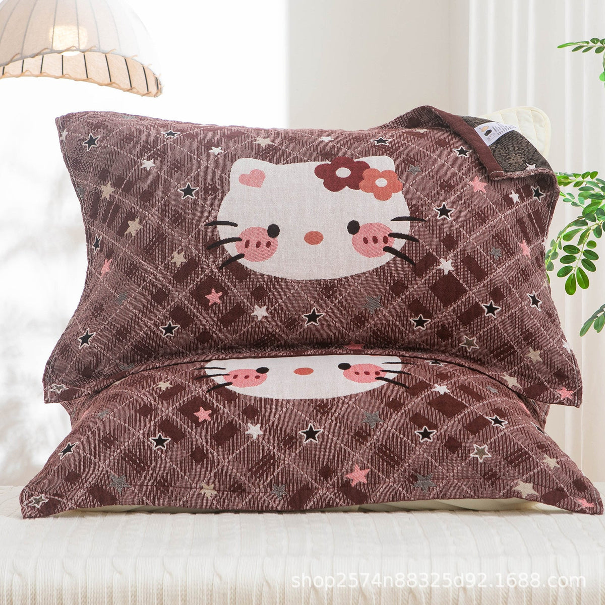 Pillowcase with Playful Animal Motif
