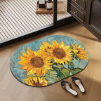 Artistic Floral Design Mat