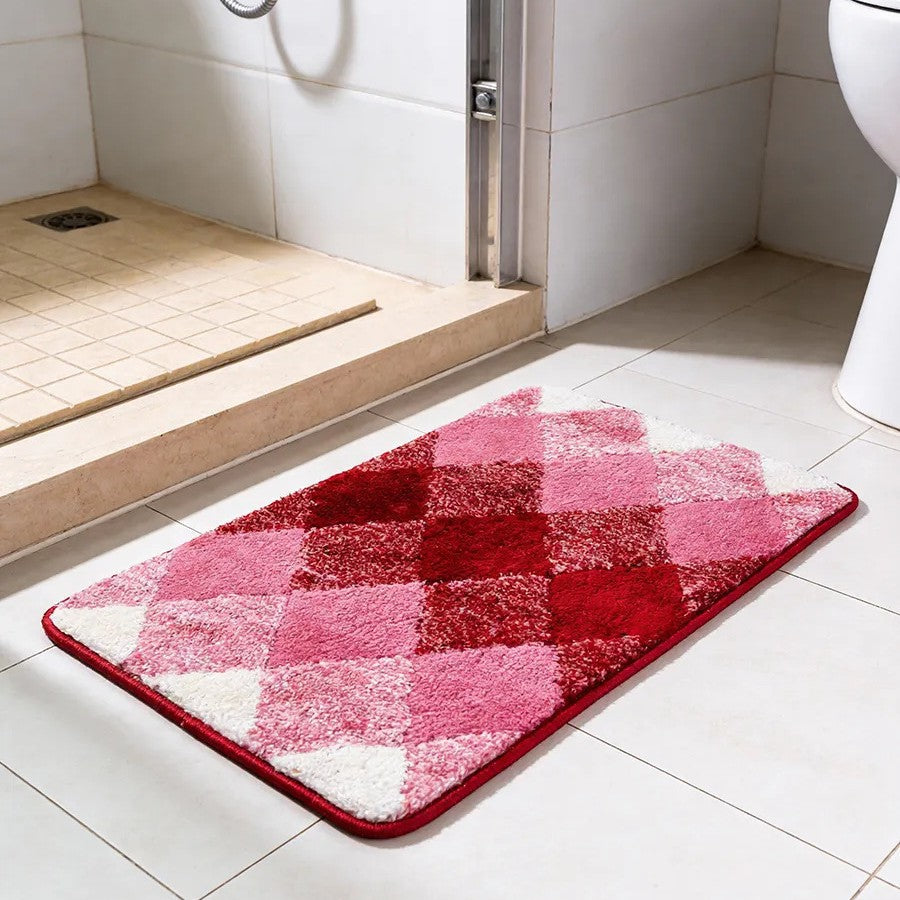 Soft Absorbent Wave Pattern Bath Mat
