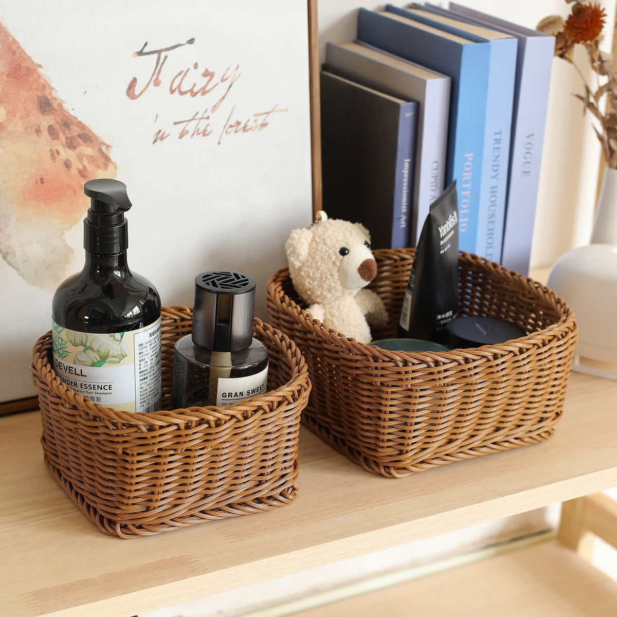 Rectangular Woven Storage Basket