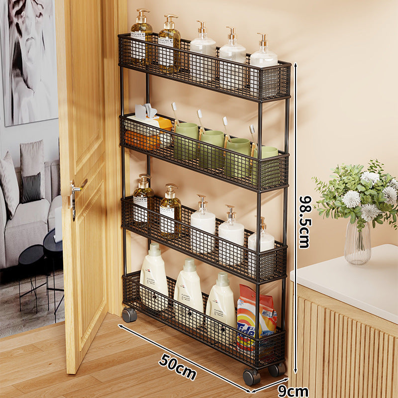 Slim Narrow Pull-Out Mesh Storage Organizer