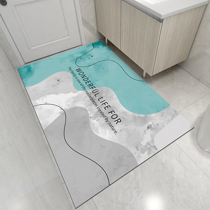 Badvorleger mit abstraktem Design