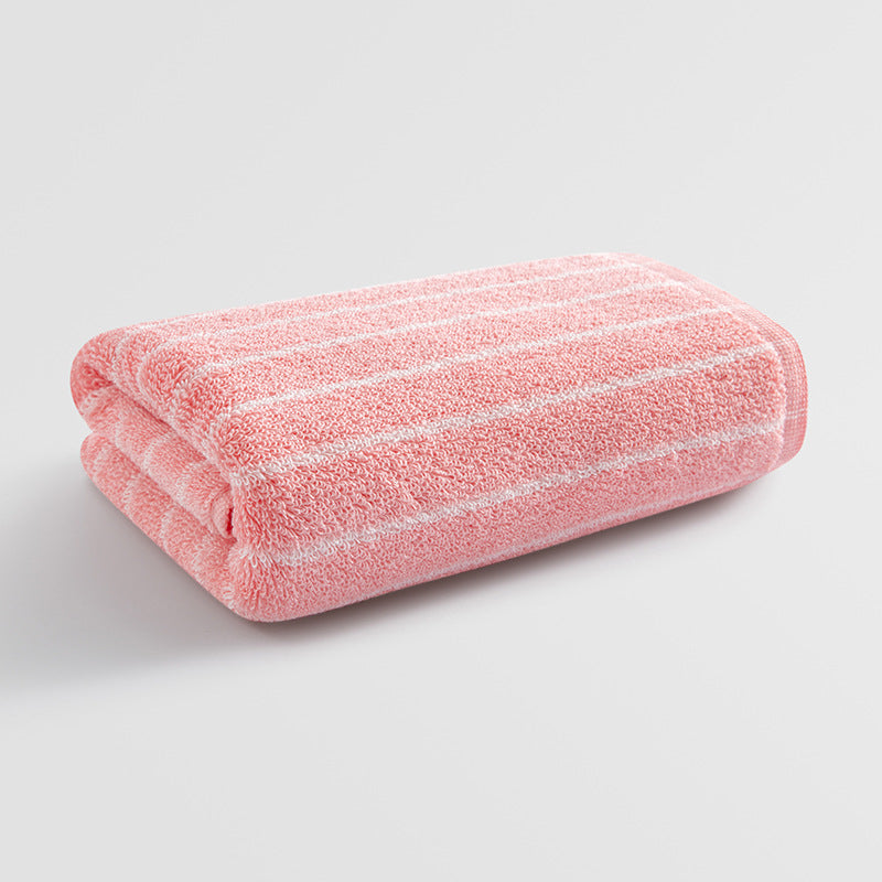 Women's Velour Bath Towel with Striped Design