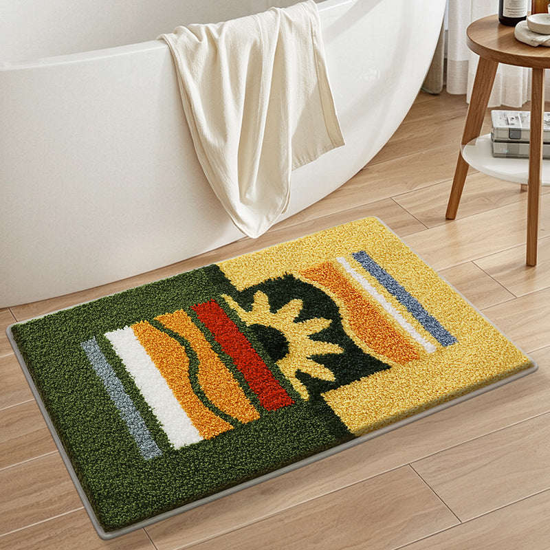 Turtle-Themed Plush Bath Mat