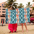 Stranddecke mit Kunst-Design