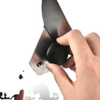 Large Stainless Steel Flat Spatula with Ergonomic Handle