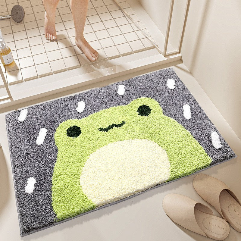 Playful Cartoon Pet Bath Mat