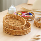 Unisex Round Storage Bowl made of Natural Weave