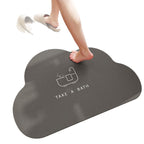 Soft Textured Cloud-Shaped Bath Mat