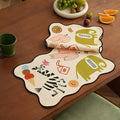 Kids' Non-Slip Silicone Placemat with Animal Designs