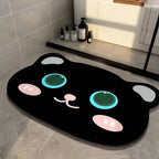 Niedliche Badematte mit Katzendesign
