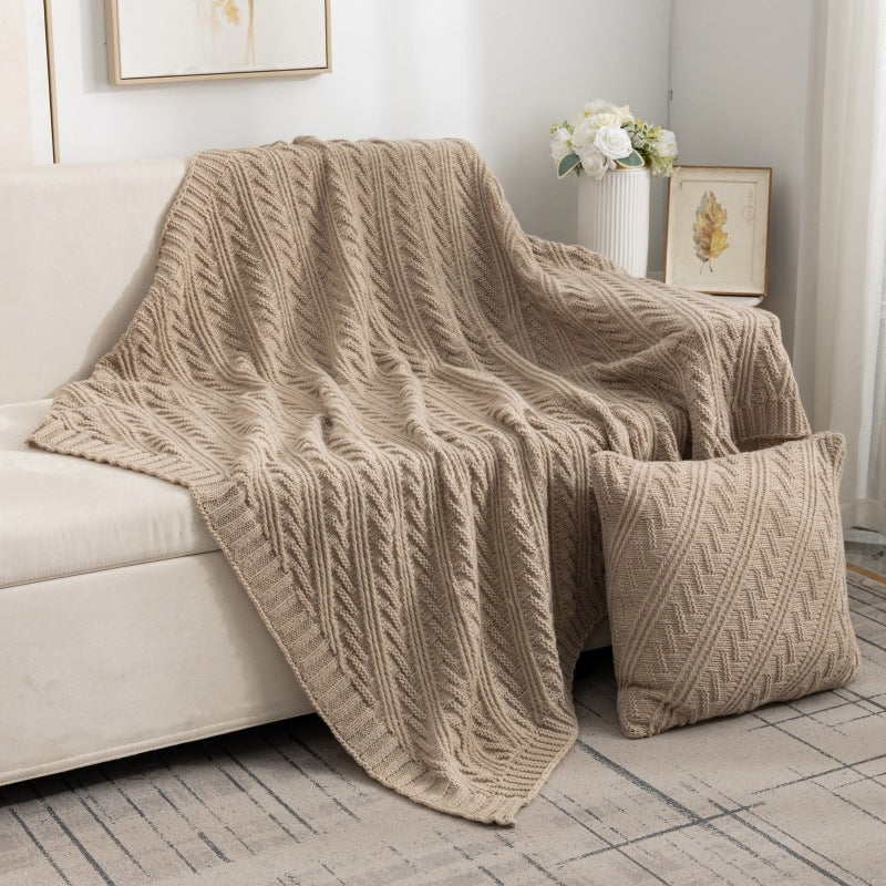Textured Knit Blanket