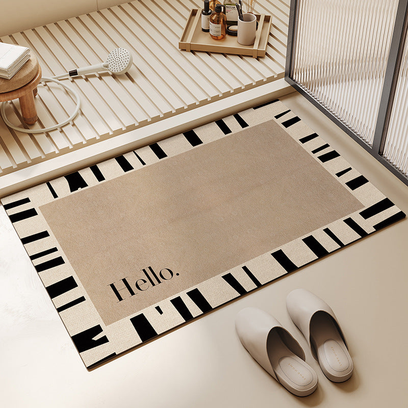 Stylish Geometric Pattern Bath Mat