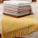 Elegant Textured Throw Blanket