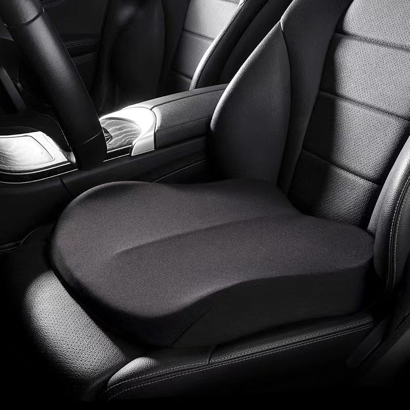 Ergonomic Memory Foam Car Seat Cushion with Contoured Lumbar Support