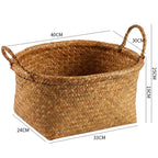 Unisex Natural Fiber Storage Basket