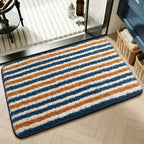 Plush Textured Zigzag Bath Mat