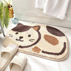 Playful Cartoon Pet Bath Mat