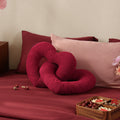 Braided Heart Cuddle Pillow Duo