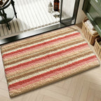 Plush Textured Zigzag Bath Mat