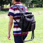 Outdoor Portable Folding Camping Chair with Cooler Bag