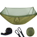 Automatic Nylon Parachute Hammock with Mosquito Net