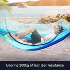Automatic Nylon Parachute Hammock with Mosquito Net