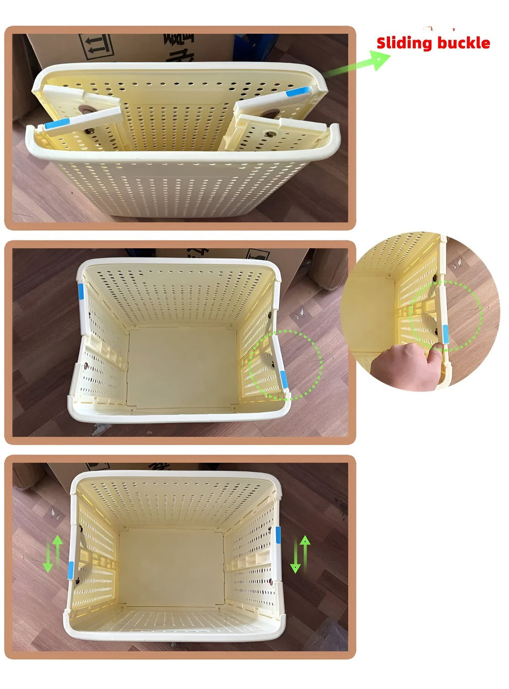 RollEase Foldable Laundry Basket with Wheels