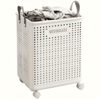 RollEase Foldable Laundry Basket with Wheels