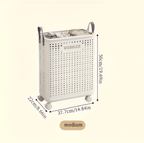 RollEase Foldable Laundry Basket with Wheels