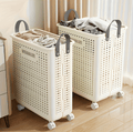 RollEase Foldable Laundry Basket with Wheels