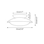 Deckenleuchte Metallkuppel 25 cm LED Grün Braun für Bad und Küche