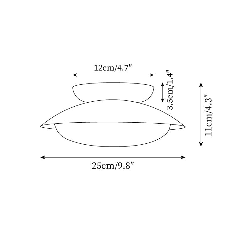Deckenleuchte Metallkuppel 25 cm LED Grün Braun für Bad und Küche