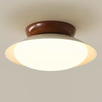 Deckenleuchte Metallkuppel 25 cm LED Grün Braun für Bad und Küche