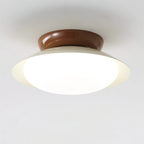 Deckenleuchte Metallkuppel 25 cm LED Grün Braun für Bad und Küche