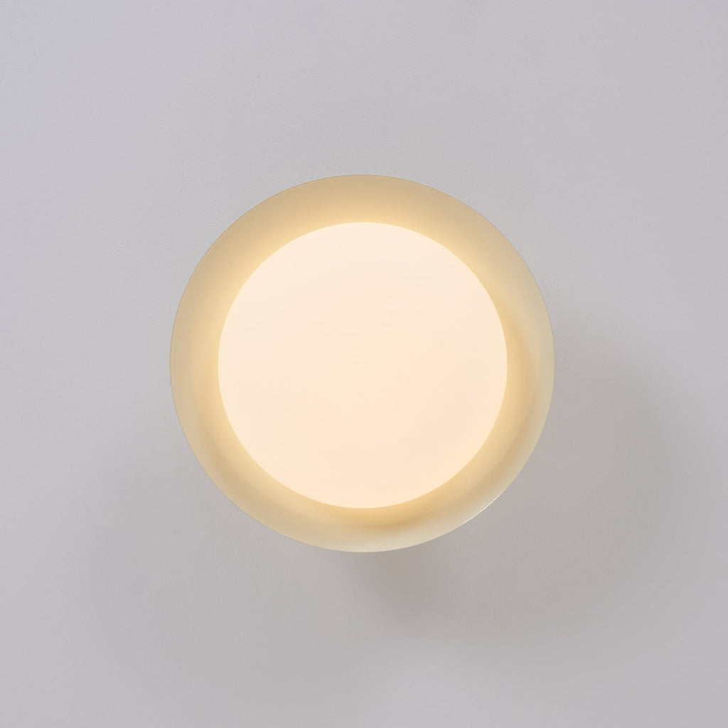 Deckenleuchte Metallkuppel 25 cm LED Grün Braun für Bad und Küche