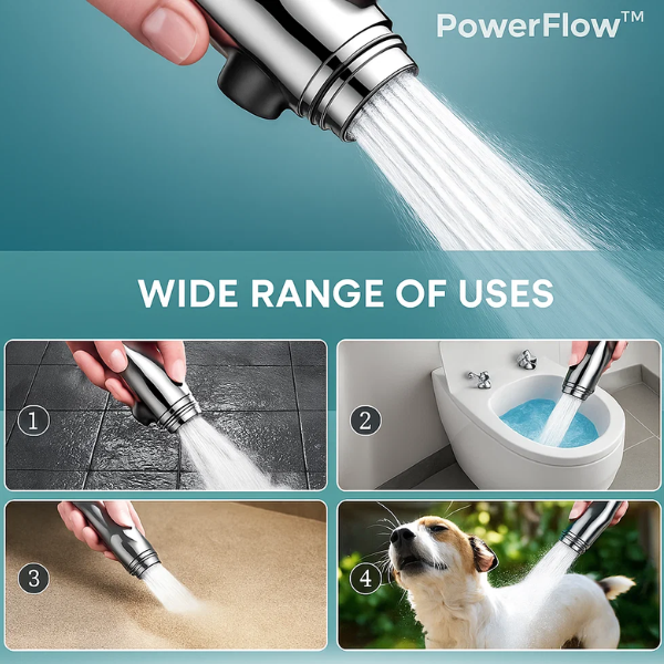 PowerFlow™ Hochdruck-Duschkopf
