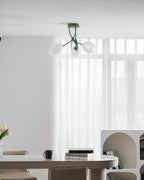 Deckenleuchte Metall Acryl 55 cm Blumen-Design für Wohnzimmer Schlafzimmer Bad
