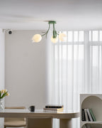 Deckenleuchte Metall Acryl 55 cm Blumen-Design für Wohnzimmer Schlafzimmer Bad