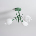 Deckenleuchte Metall Acryl 55 cm Blumen-Design für Wohnzimmer Schlafzimmer Bad