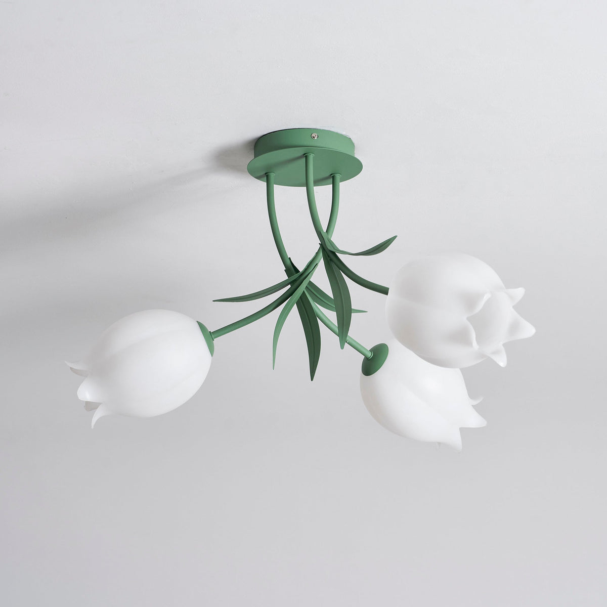 Deckenleuchte Metall Acryl 55 cm Blumen-Design für Wohnzimmer Schlafzimmer Bad