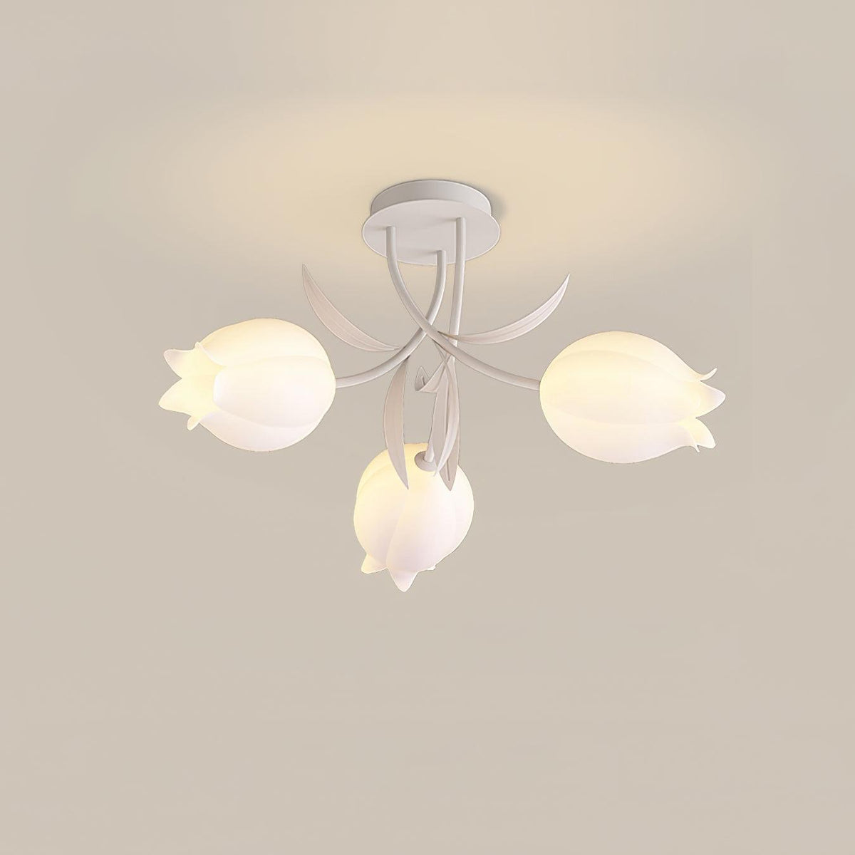 Deckenleuchte Metall Acryl 55 cm Blumen-Design für Wohnzimmer Schlafzimmer Bad