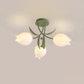 Deckenleuchte Metall Acryl 55 cm Blumen-Design für Wohnzimmer Schlafzimmer Bad