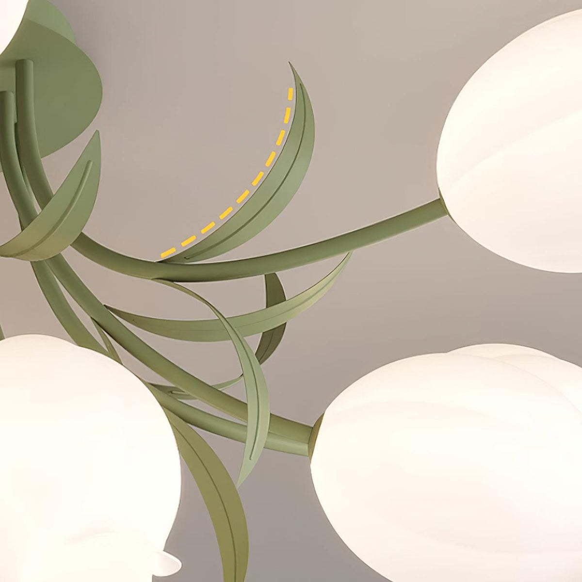 Deckenleuchte Metall Acryl 55 cm Blumen-Design für Wohnzimmer Schlafzimmer Bad