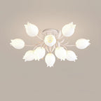 Deckenleuchte Metall Acryl 55 cm Blumen-Design für Wohnzimmer Schlafzimmer Bad