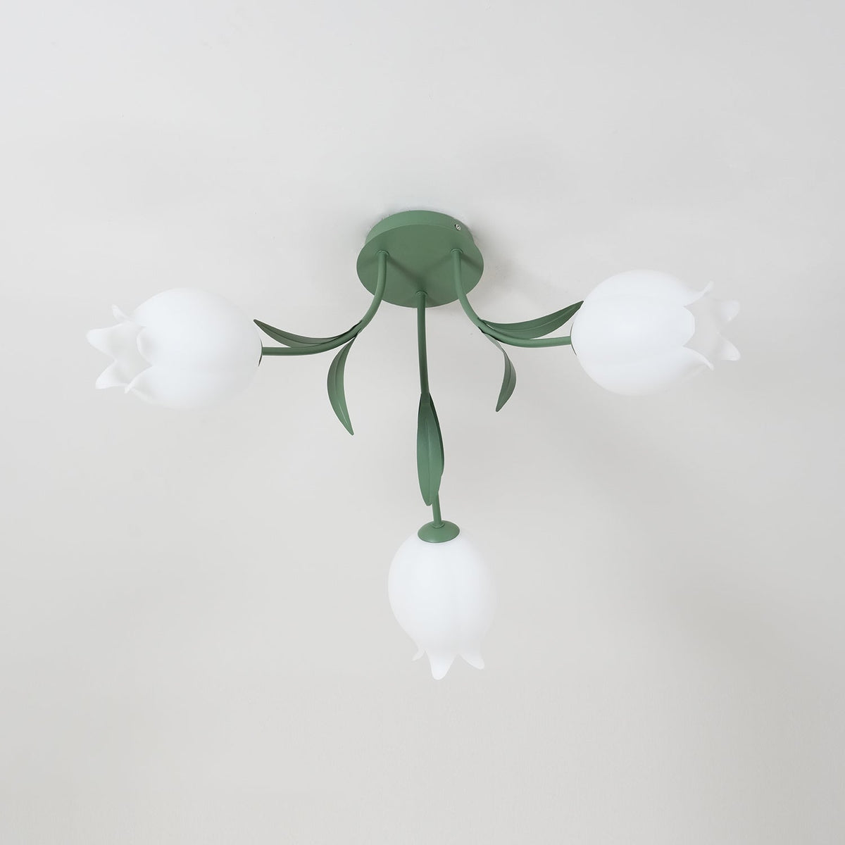 Deckenleuchte Metall Acryl 55 cm Blumen-Design für Wohnzimmer Schlafzimmer Bad
