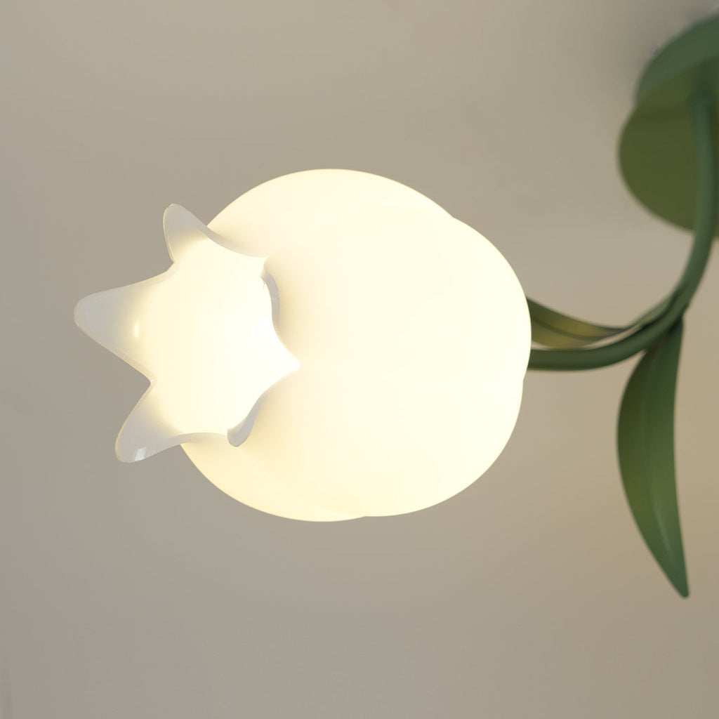 Deckenleuchte Metall Acryl 55 cm Blumen-Design für Wohnzimmer Schlafzimmer Bad