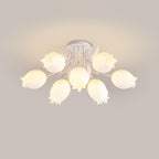 Deckenleuchte Metall Acryl 55 cm Blumen-Design für Wohnzimmer Schlafzimmer Bad
