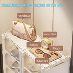 Space-Saving Metal Frame Shoe Rack
