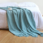 Nordic Style Knitted Blanket